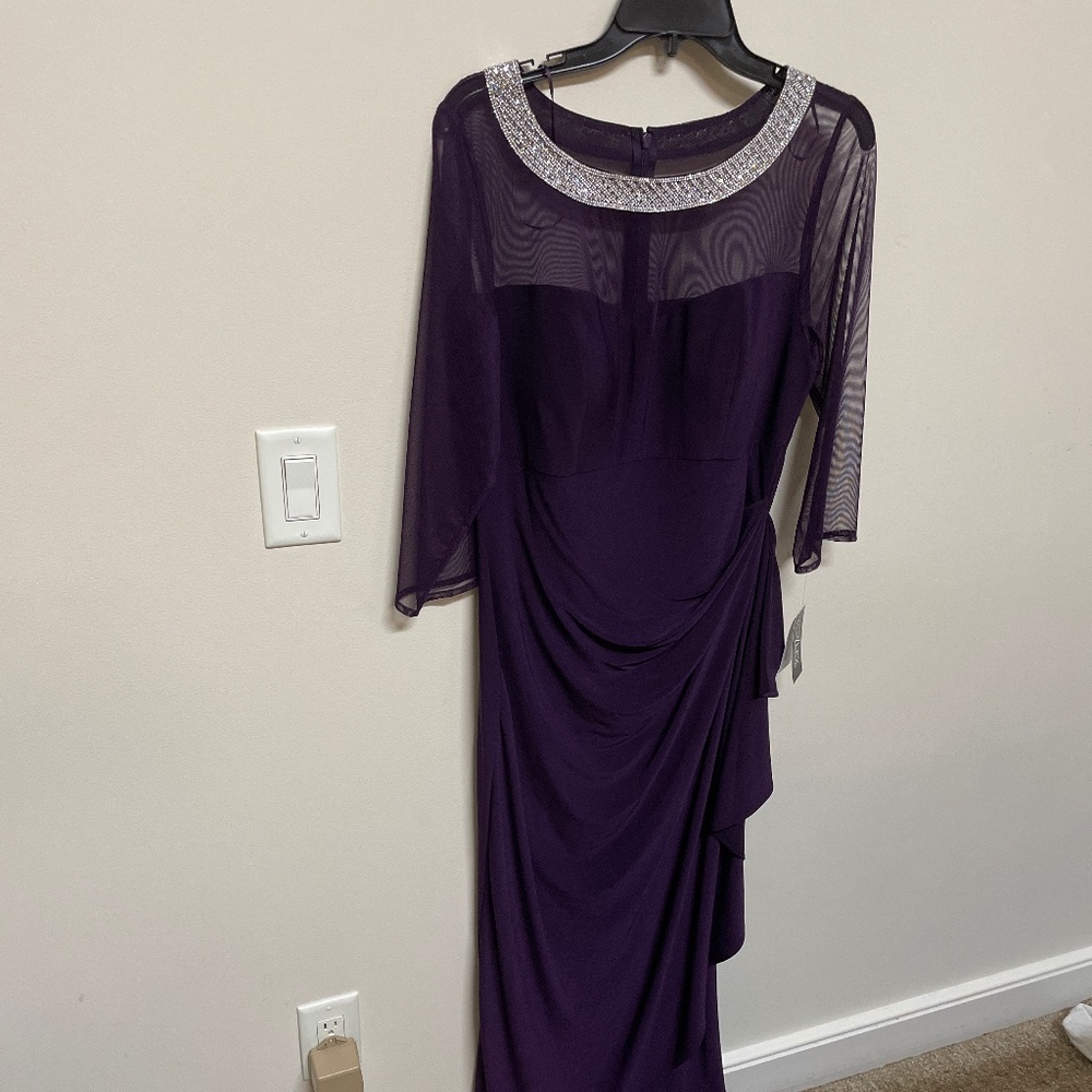 Alex Evenings eggplant dress